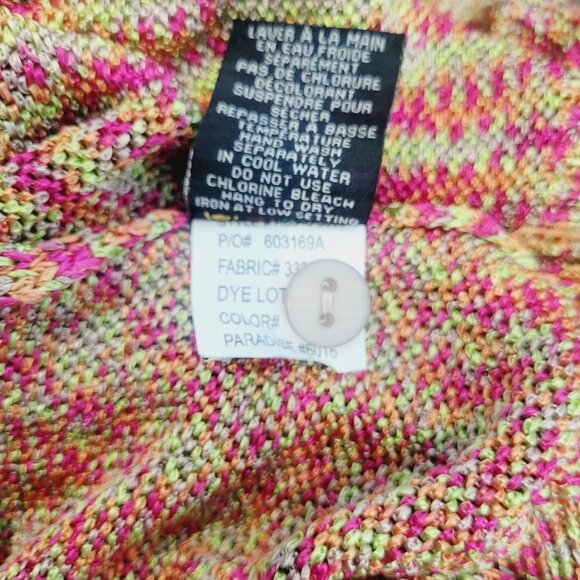 Renuar Marled Knit 3/4 Sleeve Button FrontCardigan - Picture 9 of 9